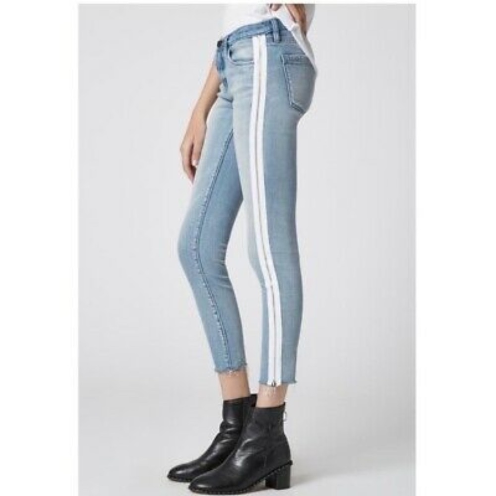 BLANKNYC The Great Jones Mid-Rise Zipper Trim Jeans